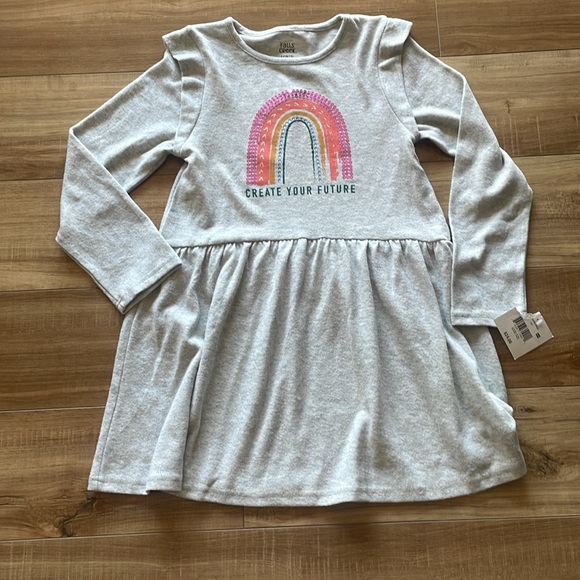 NWT Falls Creek Girls Embellished Rainbow Dress (Large: 10-12) - Picture 8 of 9